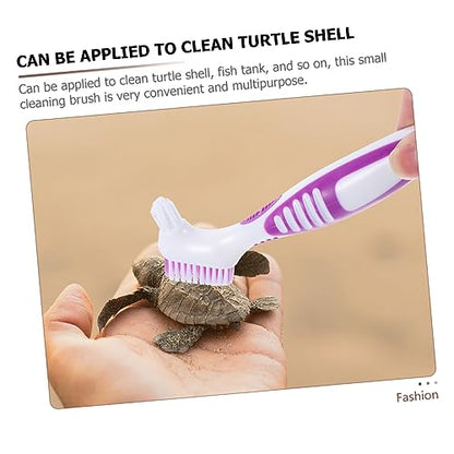 ORFOFE 4pcs Portable Turtle Care Cleaning Brace Brush for Tortoise Shell Cleaning
