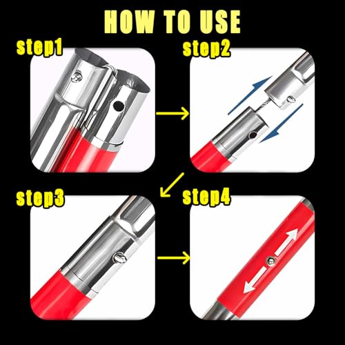 60" Professional Snake Grabber Tongs，Stainless Steel Snake Tongs with Collapsible Wide Jaw, Reptile Handling Tool, Snake Catcher