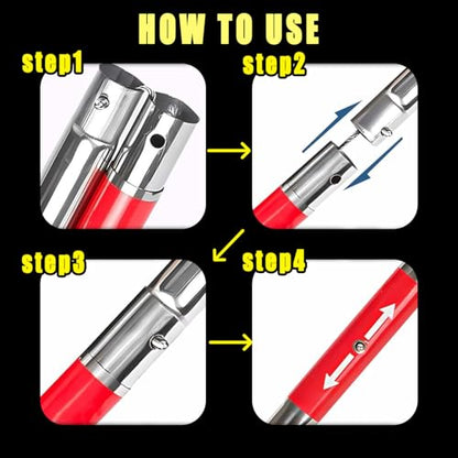 60" Professional Snake Grabber Tongs，Stainless Steel Snake Tongs with Collapsible Wide Jaw, Reptile Handling Tool, Snake Catcher