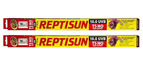 Zoo Med 24 Watt T5 HO ReptiSun 10.0 UVB Lamp, 2pk