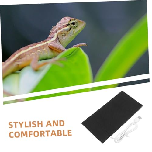 Abaodam 2pcs USB Heat Mat for Small Pets Gentle Skin-Friendly Heating Pad for Reptiles Hamsters and Safe Under Tank Heater for Terrariums and Pet Enclosures