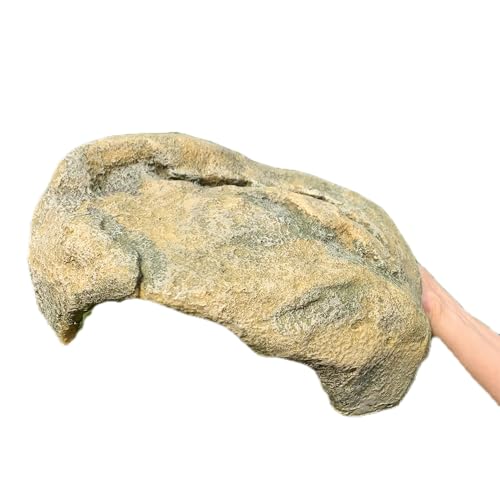 Extra Large Reptile Hide Resin Snake Hideout for Ball Pythons Reptile Hides and Caves Simulation Rock Terrarium Hideout for Habitat Lizard Leopard Gecko Bearded Dragon