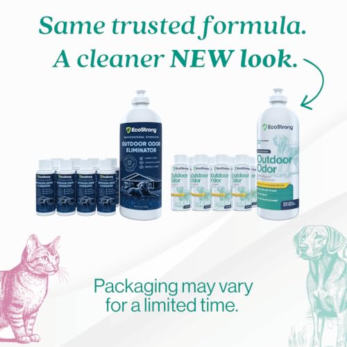 Outdoor Odor Eliminator | Outside Dog Urine Enzyme Cleaner – Powerful Pet, Cat, Animal Scent Deodorizer | Professional Strength for Yard, Turf, Kennels, Patios, Decks (10-2oz Shots with Halo Sprayer) - style: 10-2oz Shots with Halo Sprayer