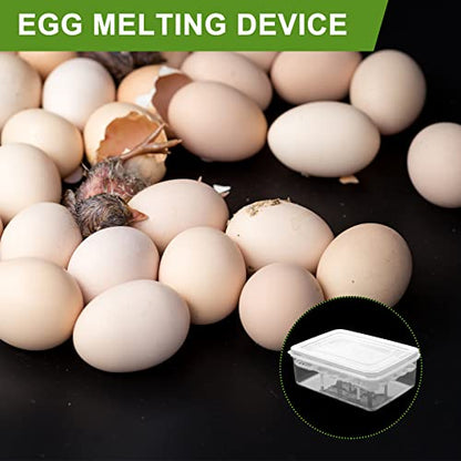 2Pcs Reptile Egg Incubator Tray with Lattice Design Lightweight and Portable Hatching Box for Lizards Snakes Tortoises Transparent Cover for Easy Observation
