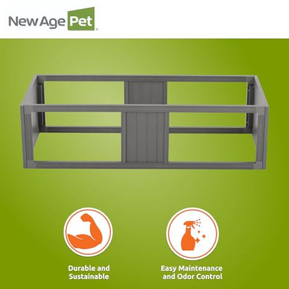 New Age Pet ECOFLEX Large Grey Mojave Stacker for Reptile Habitats | 10 Year Limited Manufacturer's Warranty | Stackable Design, Accommodates Lighting Set-Up - color: Grey, size: Large