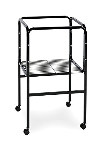 Prevue Pet Products Bird Cage Stand with Shelf, Black (SP445BLK) - color: Black, size: 17.0"L x 17.0"W x 27.0"H