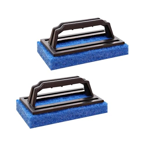 Large Area Fish Tank Cleaning Brushes, 2 Pcs, Aquarium Glass Algae Scrapers, 2 Pcs Kitchen Dishwasher Sponges