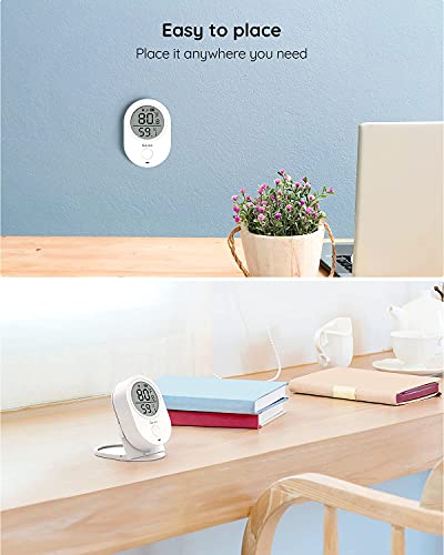 Govee Smart WiFi Thermometer Hygrometer H5051 Indoor with LCD & App Alert | Temperature and humidity monitor greenhouse & wine cellar remotely, get 2-year free data storage export