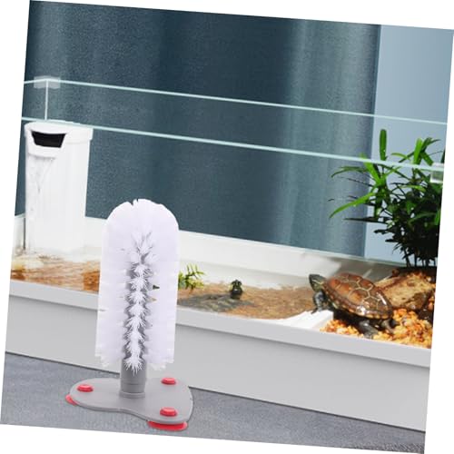 Yardwe Turtle Brush Dual Function Suction Cup Glass Aquarium Cleaning Turtle Tank Accessories
