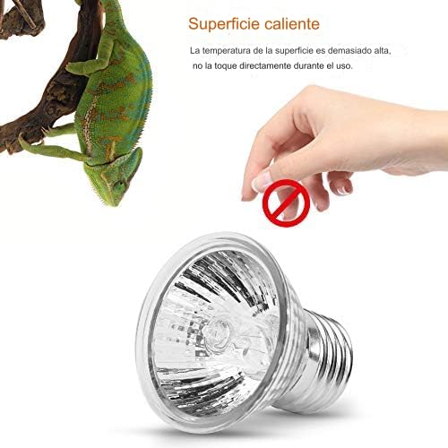 YOUTHINK Lamp, 50W UVA+UVB Full Spectrum Lamp Bulb for Turtle Aquarium Aquatic Reptile Lizard Habitat Heat Light