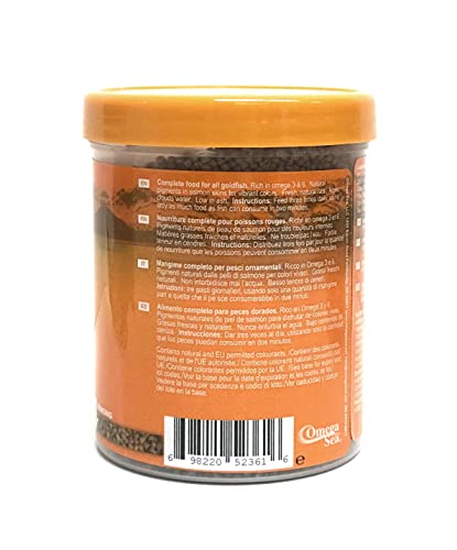 Omega One Goldfish Pellets, Sinking, 2mm Small Pellets, 4.2 oz | Sinking, 2mm Small Pellets