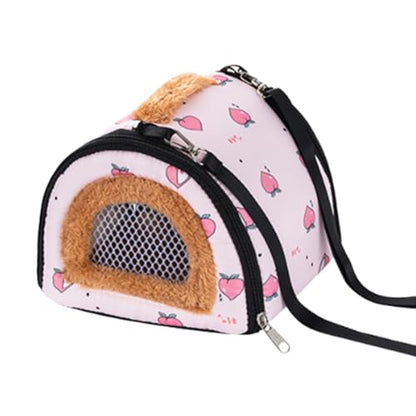 Small Animal Carrier Cold-Weather Winter Pouch | Bunny Travel Carrier for Camping Moving Commuting Chinchilla Chameleon Reptile Lizards Leopard Gecko - color: Aqua