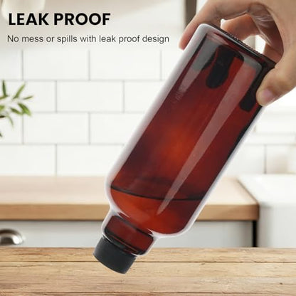 16.9oz Glass Spray Bottles 2 Pack,Mist/Stream Spraying | Adjustable Refillable Containers for Hair Care, Cleaning Solutions, Plants, Essential Oils - color: Brown, size: 16.9oz