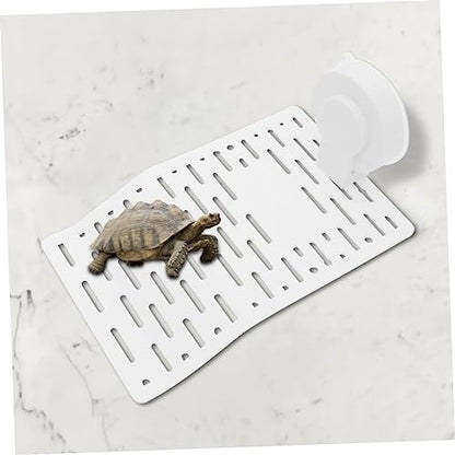 LIOOBO Turtle Climbing Platform Movable Slope Design for Fish Tank White Color for Reptiles and Turtles Enhances Habitat Easy Access