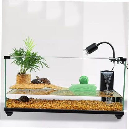 WOONEKY Reptile Basking Platform Cup Turtle Stand for Aquariums Easy to Install Tortoise Decor and Climbing Ramp for Healthy Exercise
