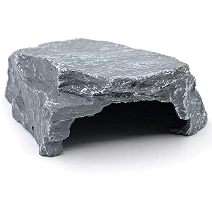 Reptile Rock Hide Cave Reptile Hideout Turtle Hideout for Bearded Dragon Tortoise Small Lizards Turtles Reptiles Amphibians Fish Aquarium Decor