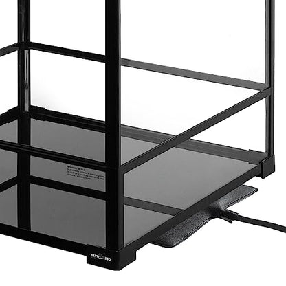 REPTIZOO 90 Gallon Reptile Terrarium 24" x 24" x 36" Large Glass Reptile Tank, Tall Terrarium with Front Opening Door and Top Screen Ventilation Easy Assembly Habitat Tank - size: 24" x 24" x 36"