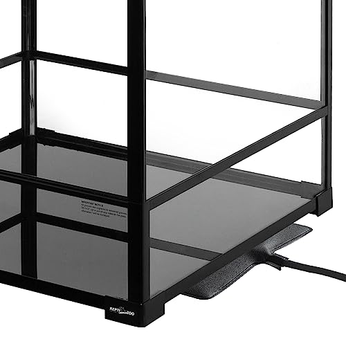 REPTIZOO 90 Gallon Reptile Terrarium 24" x 24" x 36" Large Glass Reptile Tank, Tall Terrarium with Front Opening Door and Top Screen Ventilation Easy Assembly Habitat Tank - size: 24" x 24" x 36"