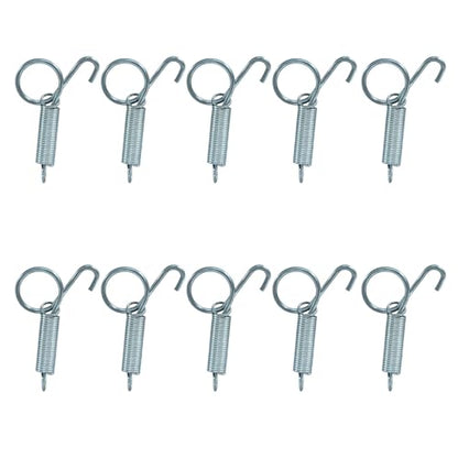 BokWin Metal Spring Cage Latch Hook, 10 Pack | Multi-Functional Fastener, For Rabbit, Dog, Cat, Birds, Rodents, Guinea Pig, Hamster, Parrot, Hedgehog, Cage Door Security