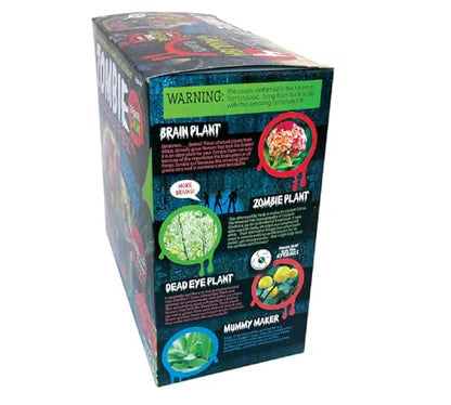 TOYS BY NATURE Create Your Own Zombie Apocalypse - Complete Kids Terrarium Kit to Grow Plants That Look Like Real Brains and Eyeballs - Includes Everything Needed to Start Your House of Horrors - style: Zombie Apocalypse