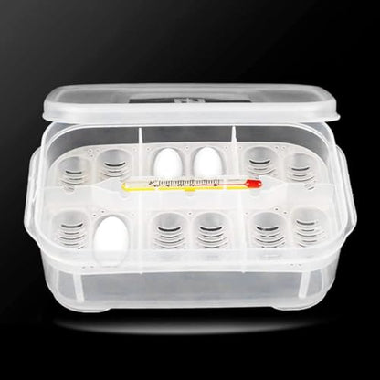 Reptile Incubation Box Reptile Incubator Egg Tray Hatching Box with 12 Grids for Turtle Gecko Lizards Mane, Reptile Hatching Box, standard, style 1
