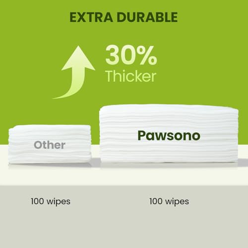 Hypoallergenic Pet Wipes for Dogs, Cats & Small Animals,100 Count | Quick Clean & Deodorize Paws, Butt, Eyes, Face & Fur | Daily Grooming Wipes | Extra Large & Thick | Coconut Scented - size: 100 Grooming Wipes