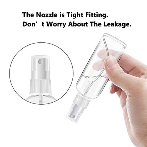 4 Pack Small Spray Bottles 1oz Clear Plastic Empty Refillable Mini Spritzer | Water Essential Oils Perfume Atomizer Spray Bottle, Fine Mist Travel Size Spray Bottles for Face Cleaning Gardening Skin Care - color: 4 Pack, size: 1 Ounce
