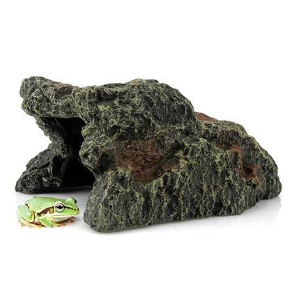 Resin Turtle Tank Accessories – Create an Ideal Hideout and Habitat for Reptiles - size: Medium