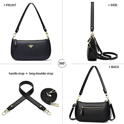 Small Tote Shoulder Bags Purses for Women Retro Classic Crossbody Bags Cute Clutch Purse and Handbag - color: 0-3-pink a