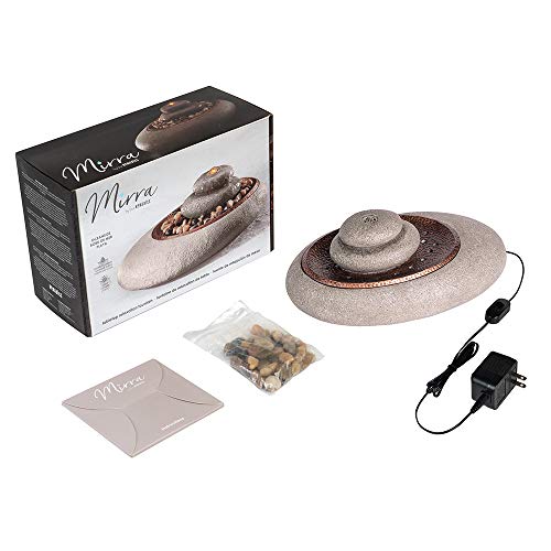 Homedics Mirra Oceanside Relaxation Fountain - Serene Decorative Home Decor - color: Natural