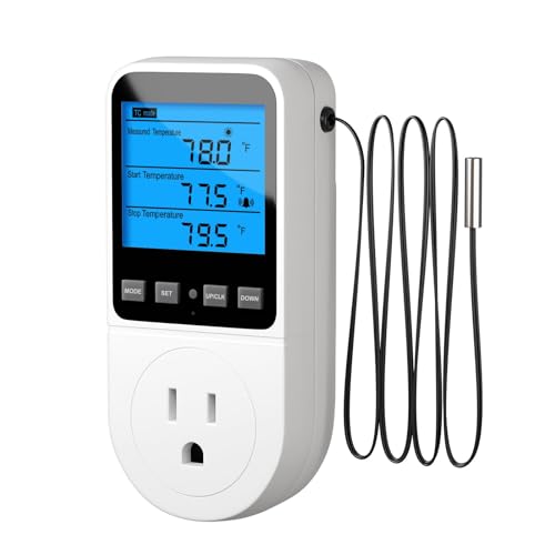 INKBIRDPLUS Plug in Thermostat Timer with Cycle Time Period Control, Heating/Cooling - style: Temp+Multi-Stage Program