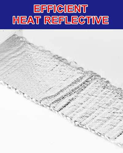 3PCS Thick Heat Shield Tape, 1.5" x 15Ft Each White Self-Adhesive Heat Barrier Wrap for Car, Truck, Exhaust, Wires, Fuel Lines, Firewall & Engine Bay, Reflects Up to 90% Radiant Heat - color: White Heat Shield Tapes *3