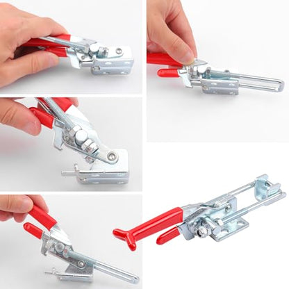 8 Pack U Bolt Self-Lock Large Toggle Latch, Heavy Duty GH-431 Toggle Latch Clamp, 2000Lbs Holding Capacity, Adjustable U-Bolt for Machine, Smoker Lid, Tire Carrier & More - size: 8 Pack GH-431