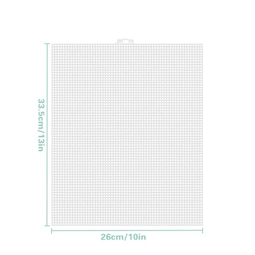 2 Sets Plastic Fish Tank Divider with Self-Adhesive Hook and Ties | Cuttable Aquarium Grid Plate DIY Adjustable Fish Separator Accessories, 10.2 x 13.2 Inch (Small)