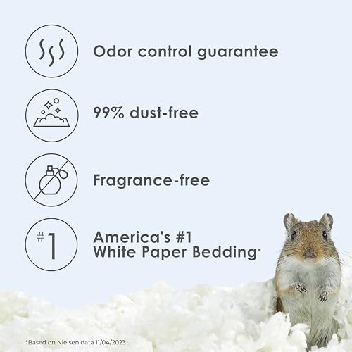 Kaytee Clean & Cozy White Paper Bedding, Made for Small Animals, 49.2 Liters - size: 49.2 Liters