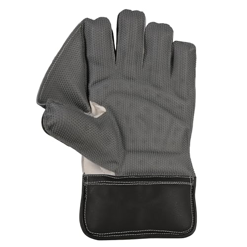 SS Noir Premium Cricket Wicket Keeping Gloves and Inner Gloves Included Combo - Youth Size, (Color Choice - White or Black)