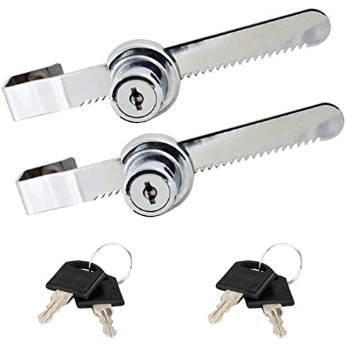 Cabinet Locks,Drawer Lock,Mailbox Lock,Sliding Glass Door Ratchet Lock with 2 Keys for Reptile Vivarium Terrarium Showcase Display Cabinet,Length 146mm (Color : Length 120mm)