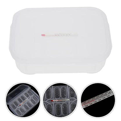 Levemolo Professional Reptile Breeding Box 12 Holes Quail Egg Incubator Box Reptile Supply for Lizards Turtles