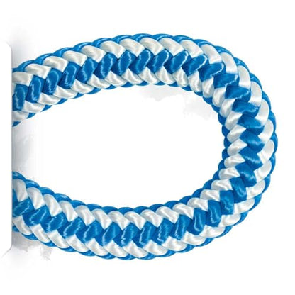 16-Strand 1/2 in (12.7 mm) Arborist-16™ Arborist Rope - 7000 lb MBS - Static Climbing Rope - Rescue Operations - High Visibility - 150 ft - Sewn Eye - Blue White - Made in The USA - size: 150 ft - Sewn Eye, style: Blue White