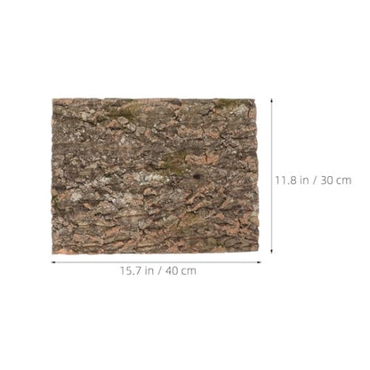 DECHOUS 3Pcs Natural Cork Bark Flats for Reptiles Cork Bark Background for Reptile Tank Terrarium Wall Panel for Lizard Gecko Snake Climbing Decor 15.74 X 11.81 X 0.78