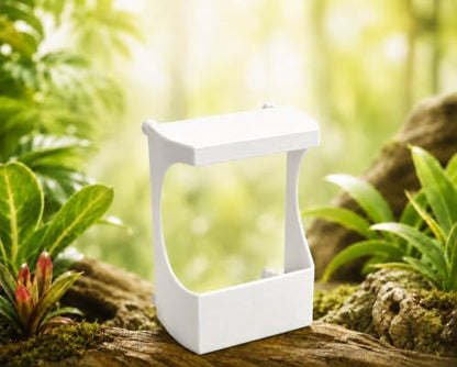 Magnetic Chameleon Feeder Cup for Screen Enclosures, Insect Feeding Station, Escape-Proof, Red, for Chameleons, Geckos, Anoles & Small Lizards，White - color: white
