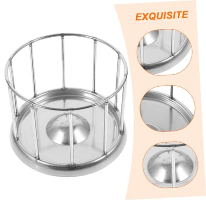 Stainless Steel Tortoise Feeding Bowl Large Capacity Silver | Pet Turtle and Reptile Use, round Dish Shape with Ample Space, Corrosion-Resistant Build for Food and Water