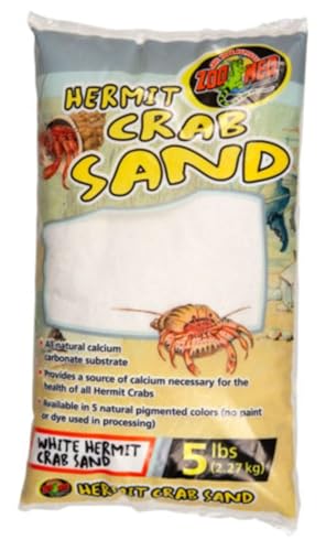 Zoo Med White Hermit Crab Sand 5 lbs - Pack of 2 (2 Items) | (2 items)