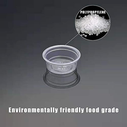 200Pcs Crested Gecko Food Dish, 0.5oz Plastic Reptile Feeding Cups - size: 200Pcs