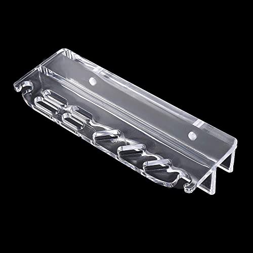 Vctitil Aquarium Plant Tools Holder Aquarium Tank Tool Acrylic Holder Grass Maintenance Tool Storage Rack for Tweezer Scraper Scissor Cleaning Tool