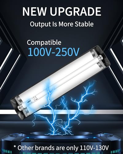 LUCKY HERP T8 Reptile Light Fixture Combo Kit 15W (New Upgrade), UVB Reptile Light Fixture with Desert UVB 10.0 18" Fluorescent Tube, UVA UVB Reptile Light for Lizard, Bearded Dragon, Tortoise - size: 18 Inch