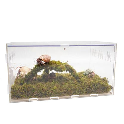 Hermit Crab Tank, Starter Cage Kit with 7 Inch Adjustable Climbing Toys and 3.5oz Substrate