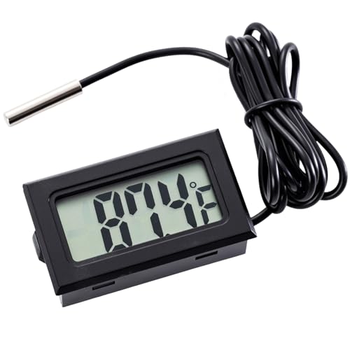5-Pack Digital LCD Refrigerator Thermometer, Fahrenheit | -50F to 230F range, 0.1 degree resolution, for refrigerator and water temperature monitoring