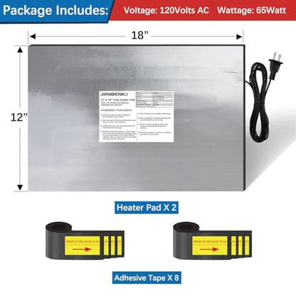 RV Tank Heater Pad 120V,12"x18" RV Holding Tank Heater Pad w/Thermostat-2pk | RV Water Tank Heater Pad for Camper/Trailer/Marine/Motorhome,Up to 50Gallon Fresh Grey Black Water,Automatic Prevent Freezing - style: 120V-2PCS