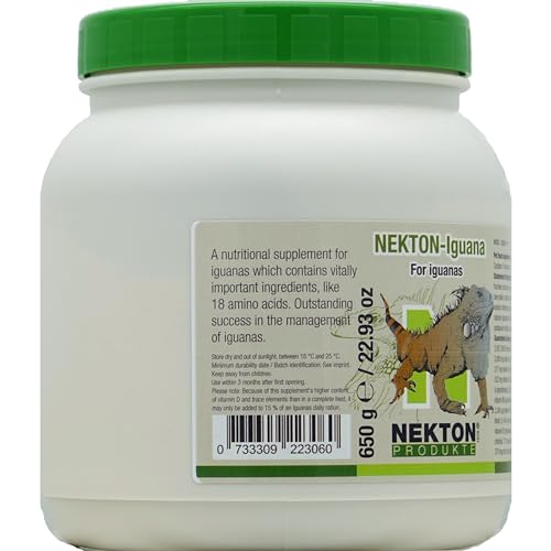 NEKTON-Iguana Vitamins, Minerals, and Amino Acids for Iguanas 650g / 22.93oz - color: off white, size: 1 Count (Pack of 1)